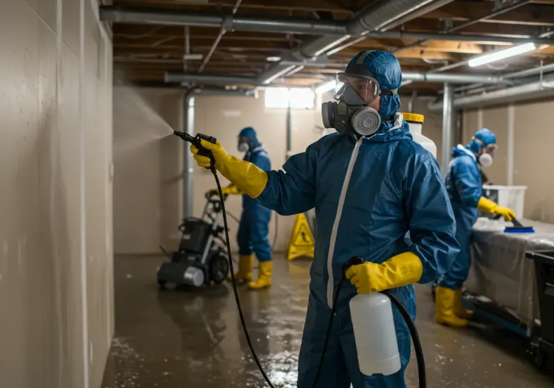 Basement Sanitization and Antimicrobial Treatment process in Jasper County, IN